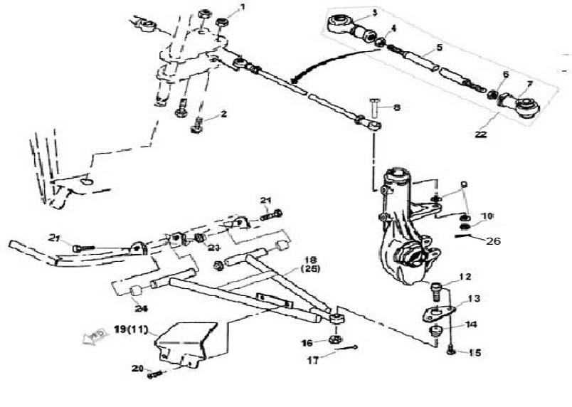 A-ARM LINHAI 300 EFI