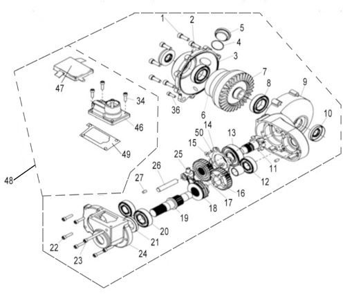 FRONT GIRKASSE (FOR 4WD)