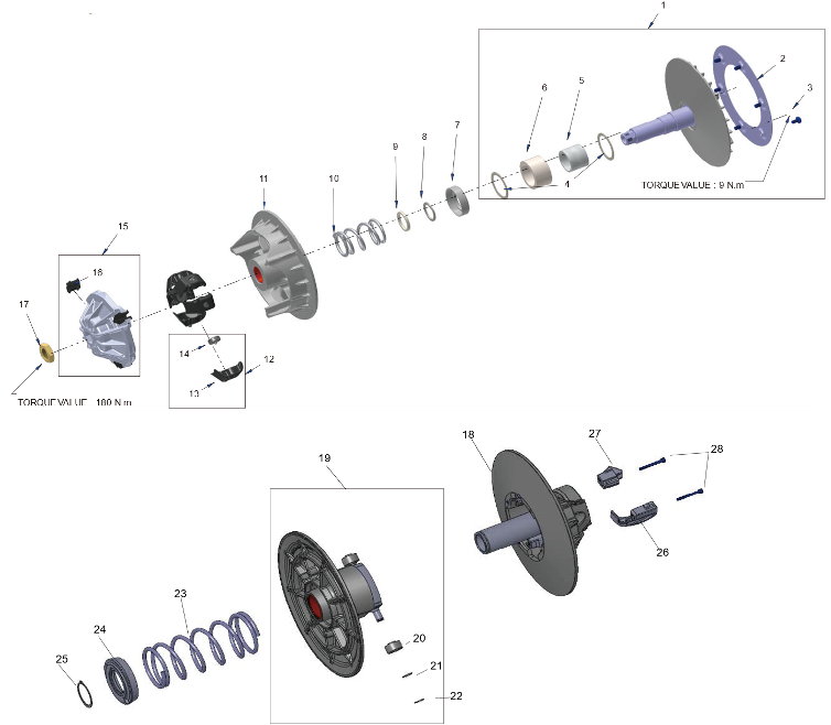 Slitedeler for CVTech AT6