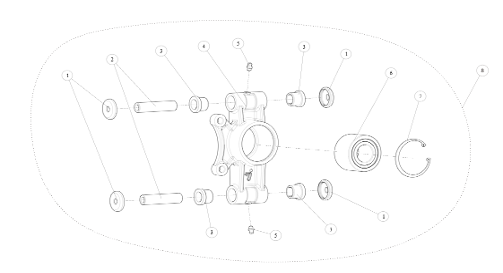 HJULLAGER (BAK HØYRE) (AT6)