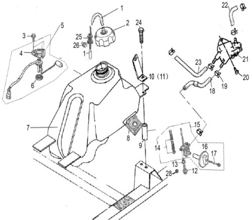 DRIVSTOFTANK (FORGASER T3) LINHAI 300