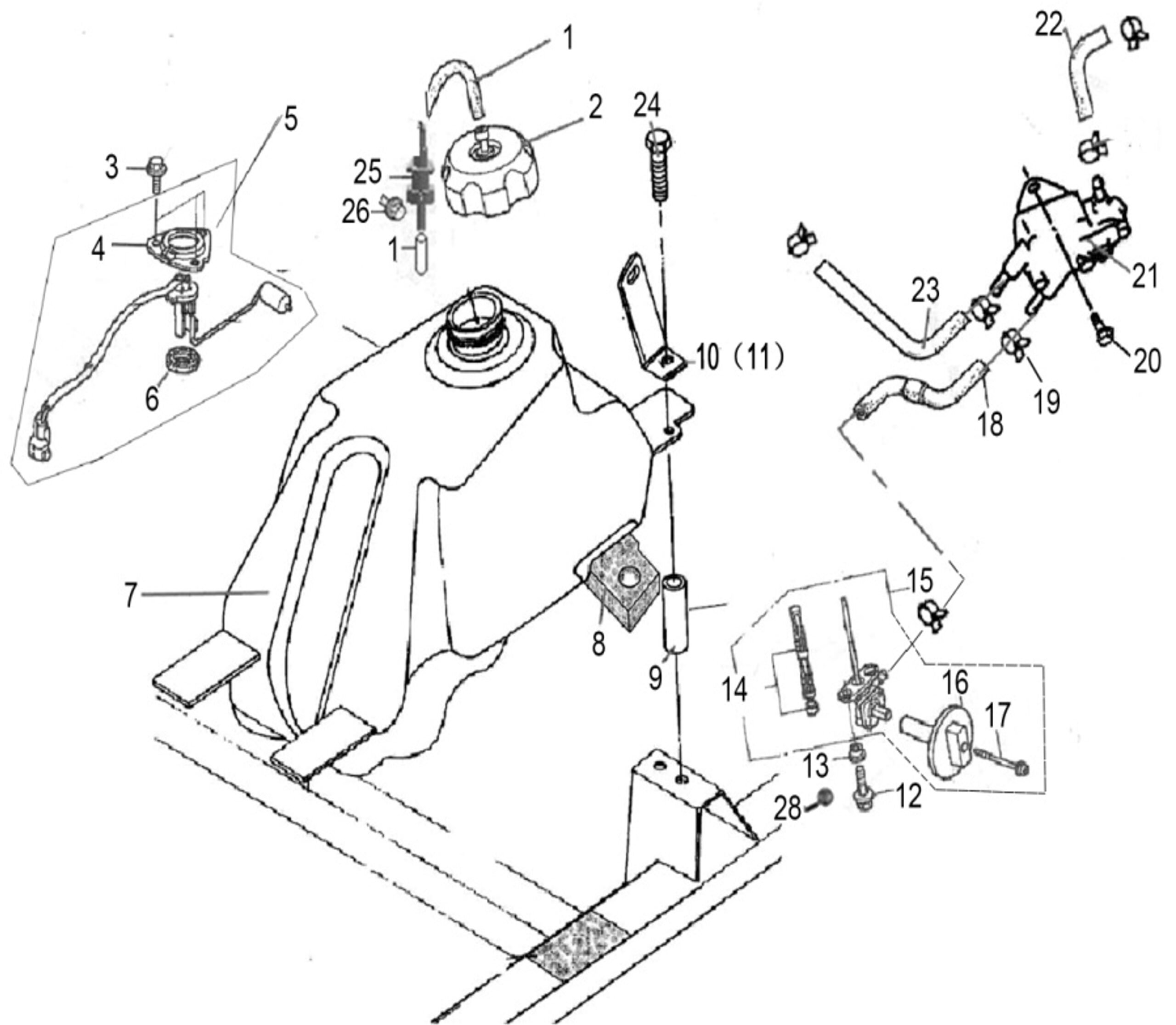 DRIVSTOFTANK (FORGASER T3) LINHAI 300