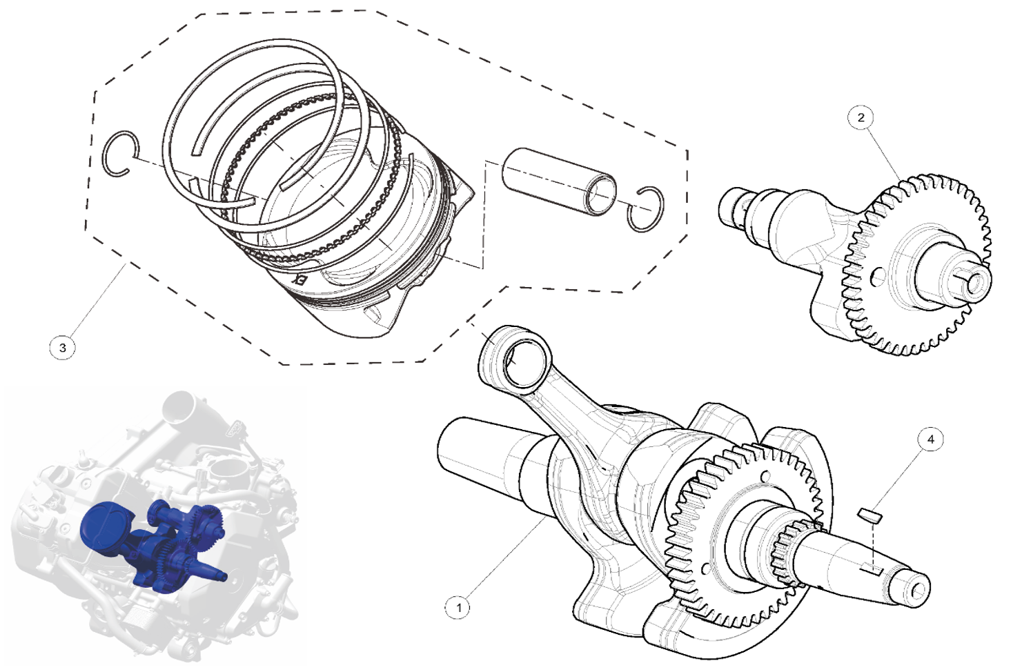 VEIVAKSEL BALANSEAKSEL OG STEMPELGRUPPE (AT6 ABS)