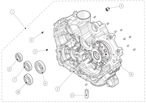 VENSTRE VEIVHUSSETT (AT6 ABS)