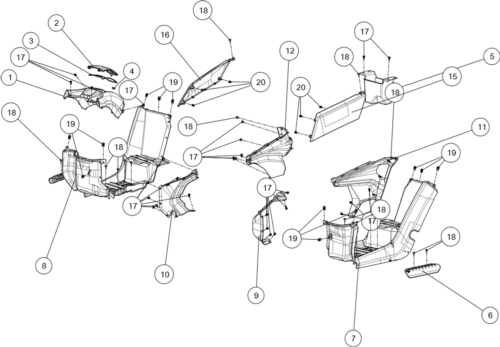 MIDTPLASTDELER (LANGE) (AT6 ABS)