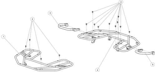 FOR- OG BAKBAGASJEBÆRER (AT6 ABS)