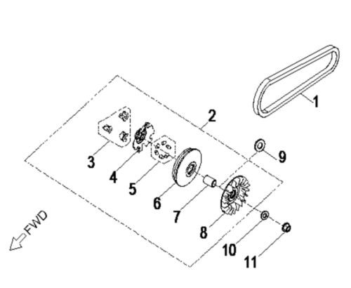 VARIATOR (CROSSLAND 400)