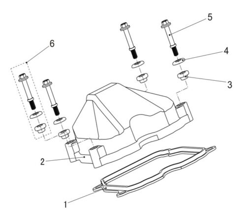 Sylinderhodedeksel (LINHAI 565)