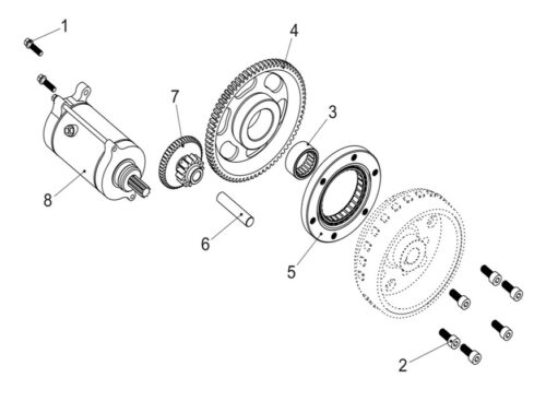 Elektrisk starter (LINHAI 565)