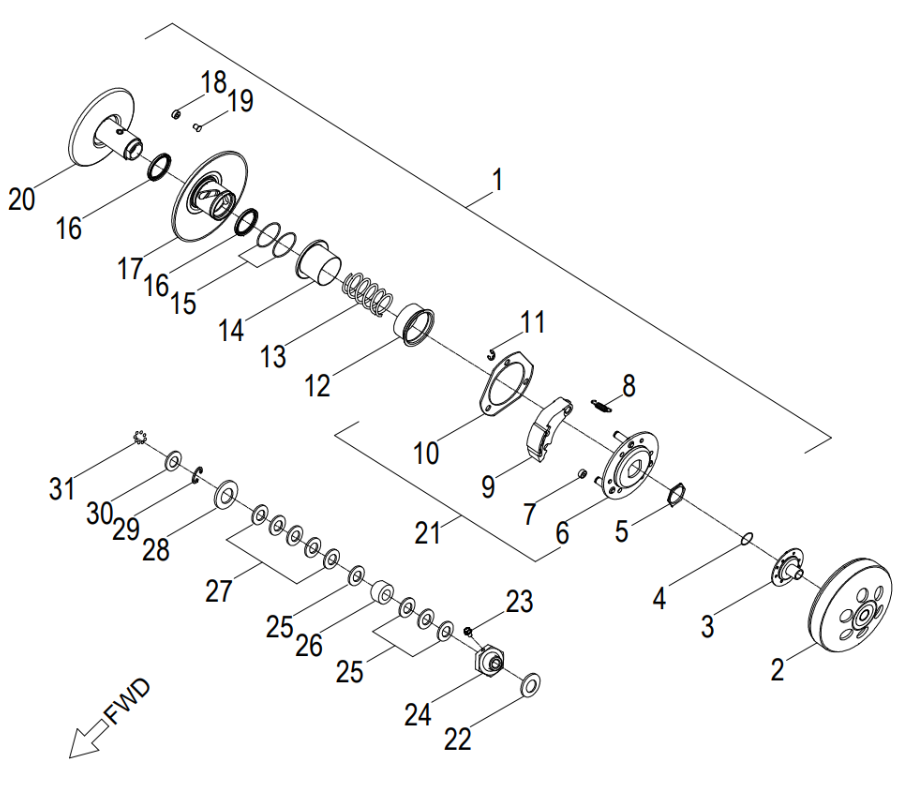 CLUTCH (CROSSLAND 400)