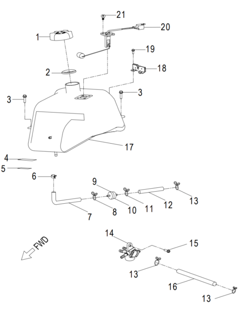 DRIVSTOFFTANK (CROSSLAND 400)