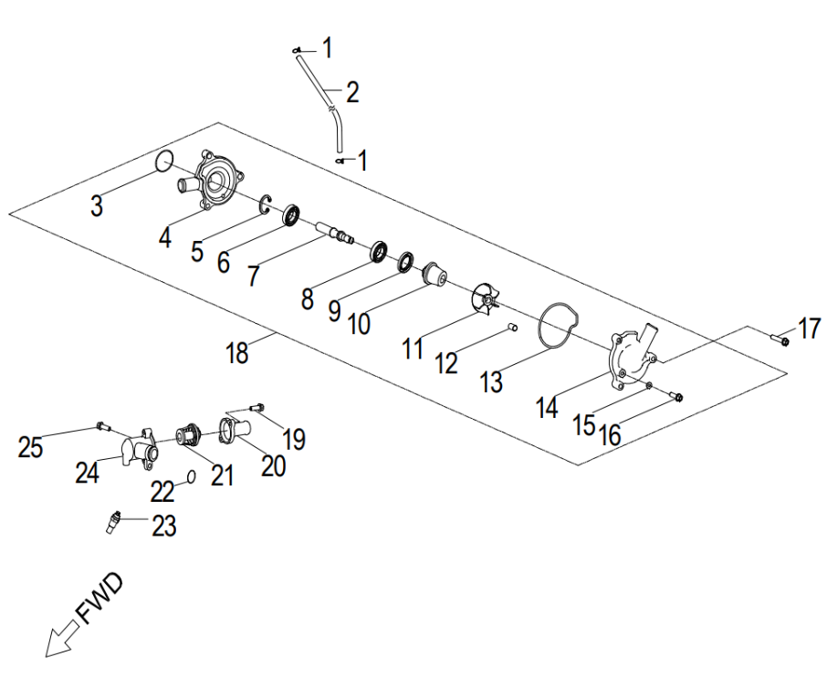 VANNPUMPE (CROSSLAND 400)