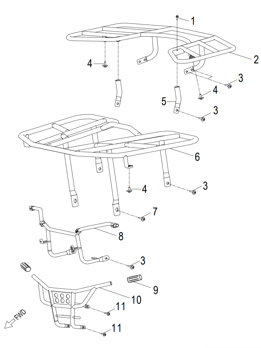 STØTFANGER & BAGASJEBÆRER (CROSSLAND 400)