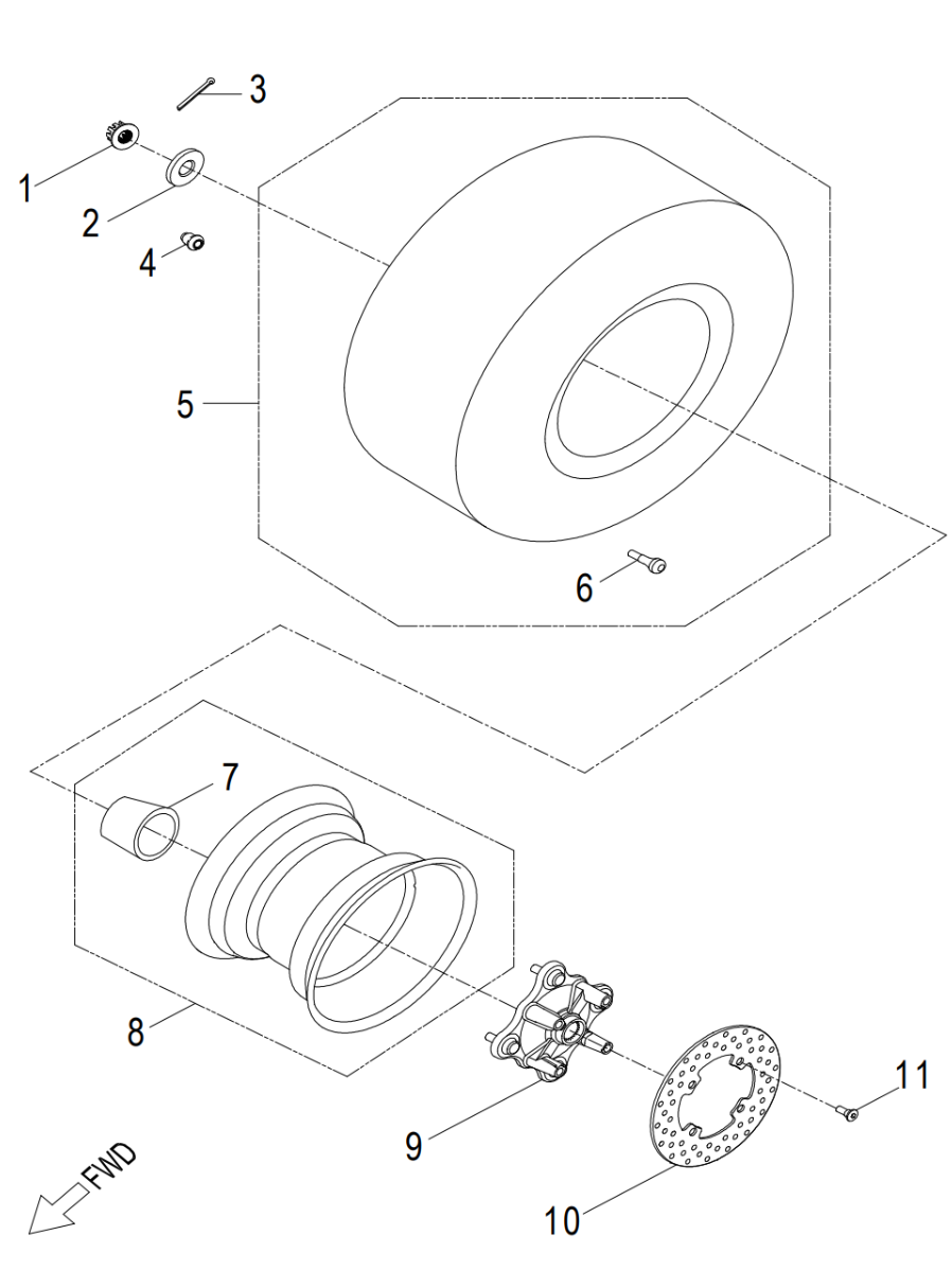 FORHJUL (CROSSLAND 400)