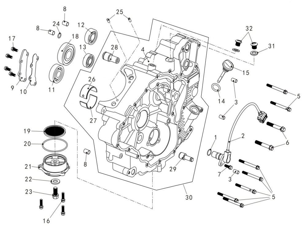 VENSTRE VEIVHUS (LANDFORCE 650)