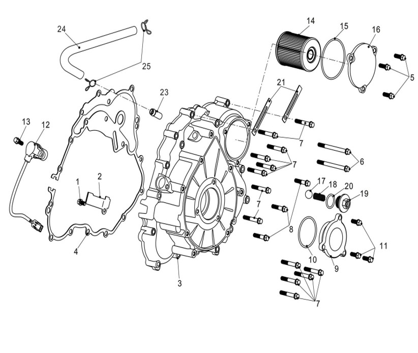 VENSTRE VEIVHUSDEKSEL (LANDFORCE 650)
