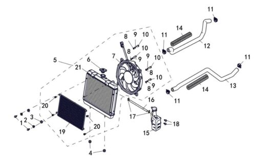 RADIATOR (LANDFORCE 650)