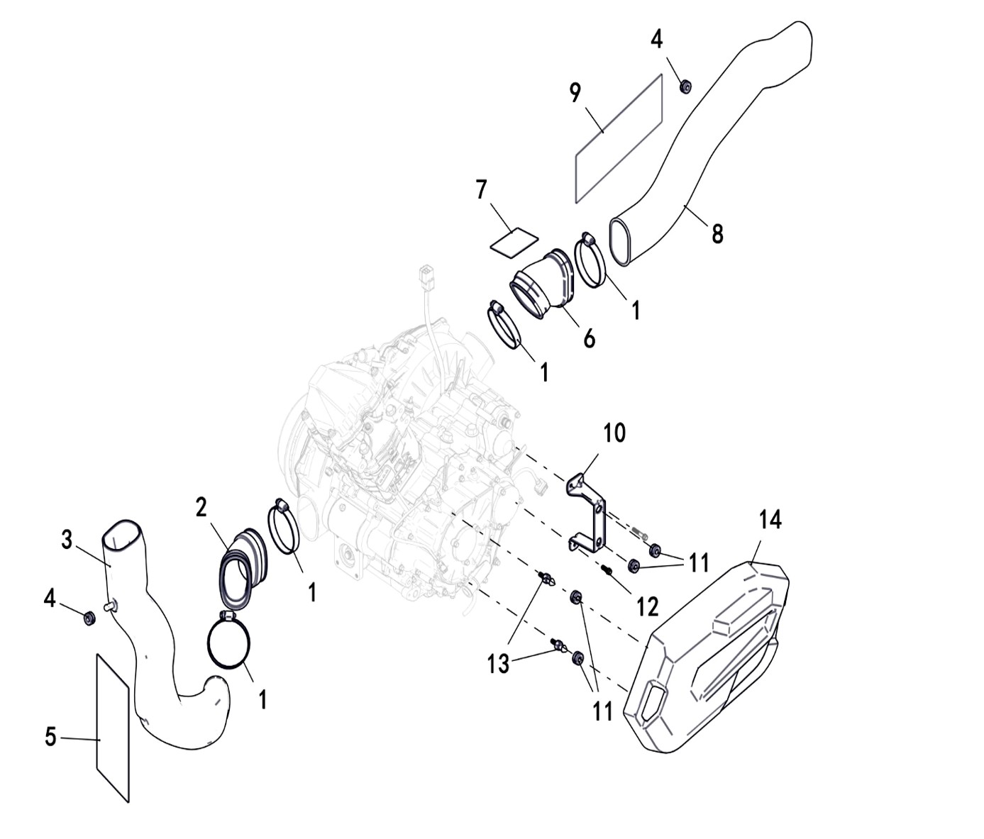 CVT LUFTINNTAK (LANDFORCE 650)