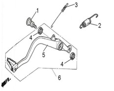 BREMSEPEDAL (LINHAI 500)