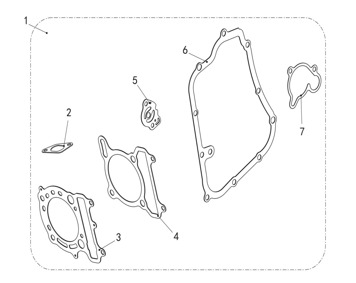 SKJØR PAKNINGSMONTERING (LINHAI 300)