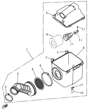 LUFTFILTER (LINHAI 500)