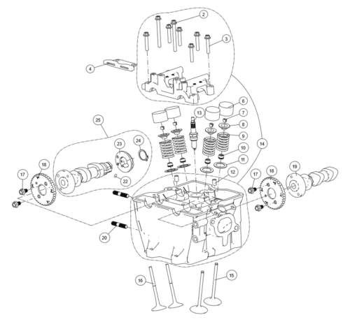 Sylinderhode-deksel (UT6)