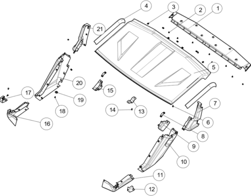 Tak og eksterne plastdeler (UT6)