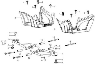 Svingarm, fothvilere (COBRA 50)