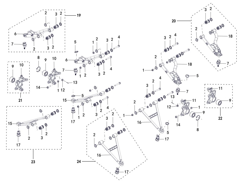 STØTDEMPER FORAN (LANDFORCE 650)