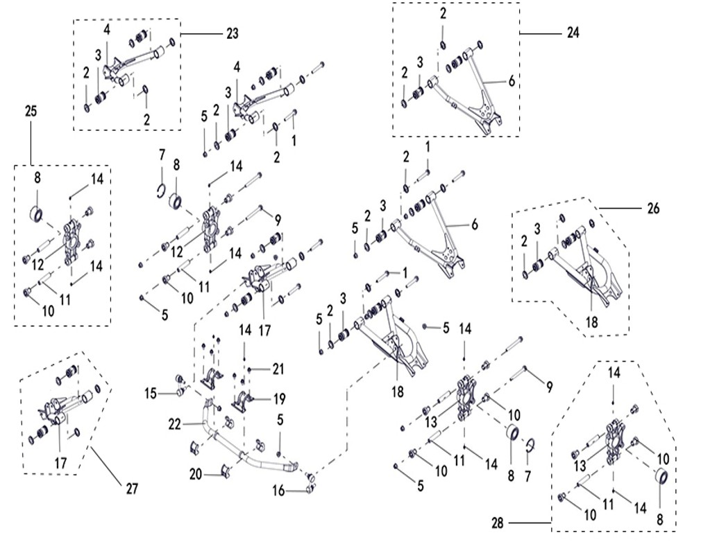 STØTDEMPER BAK (LANDFORCE 650)