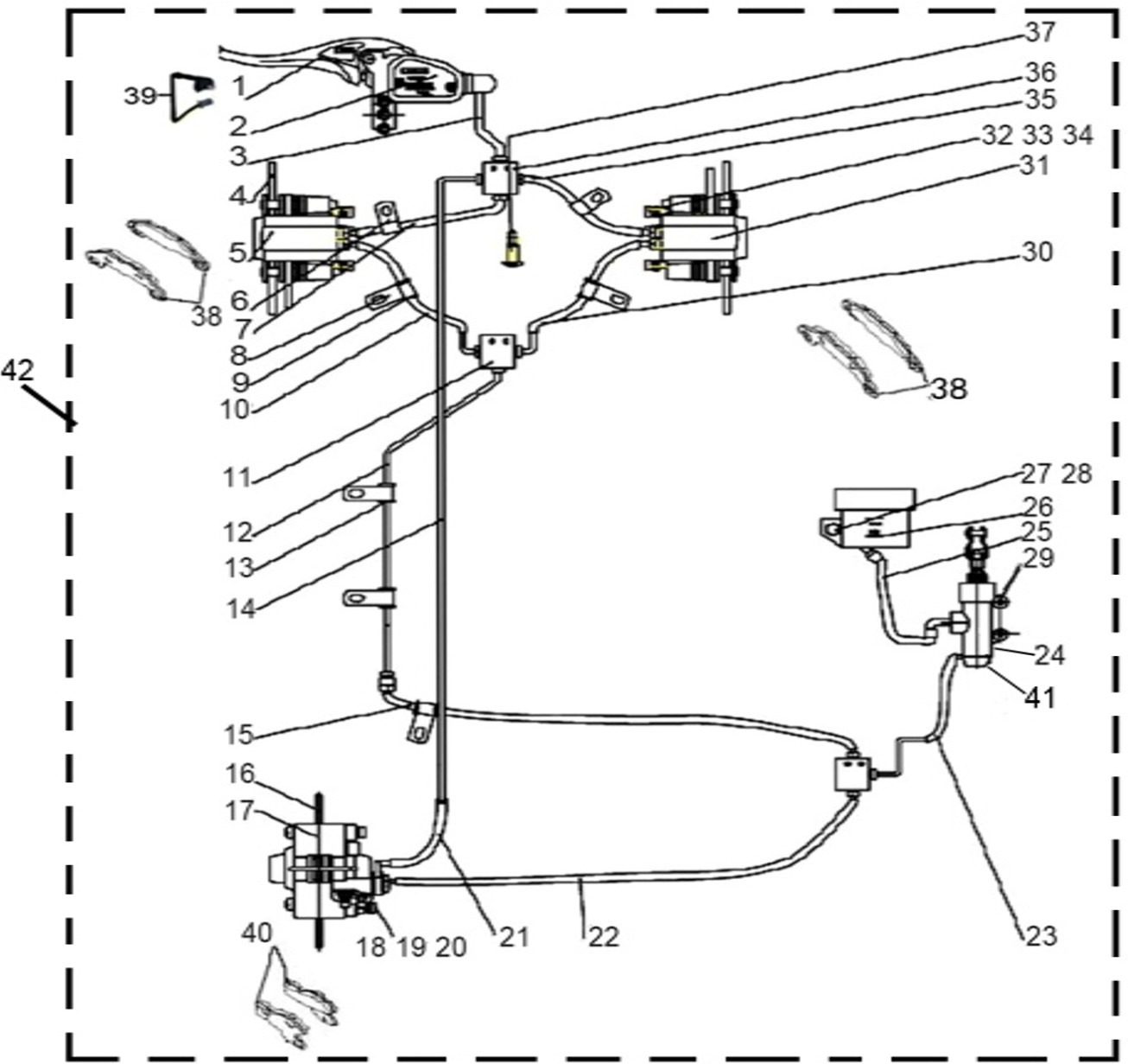 BREMSESYSTEM (MARKED YM) (LINHAI 300)