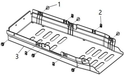 BATTERIBOKS NEDRE BESKYTTELSE EPC E110S (E)