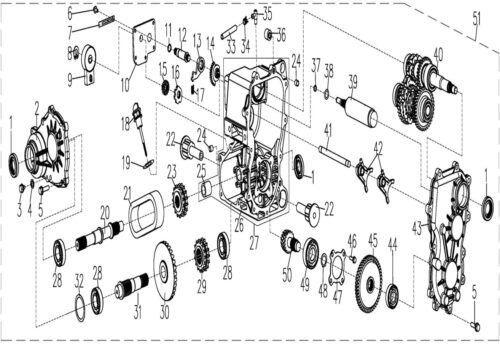Girkasse (4WD) (Gammel H-L-N-R)