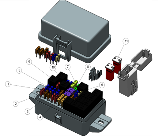 Sikringsboks (AT10 ABS)