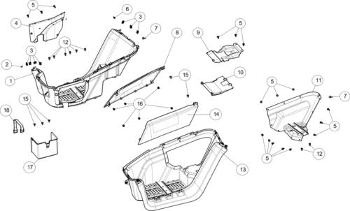 Midtre karosserideler (AT10 ABS)