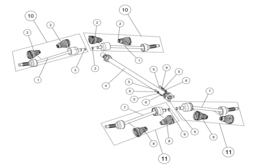 Drivaksel (AT10 ABS)