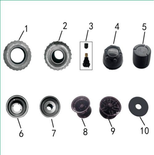 FOR- OG BAKHJULSENHET LINHAI 110