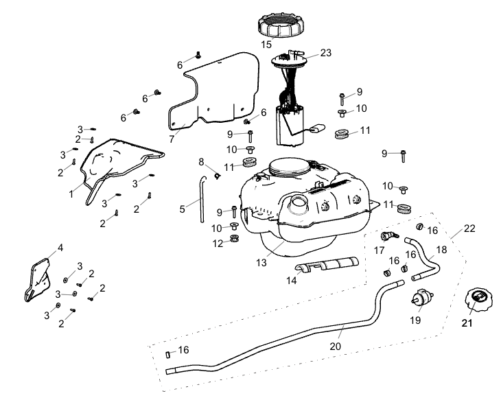 DRIVSTOFFSYSTEM LANG VERSJON AT5 ABS