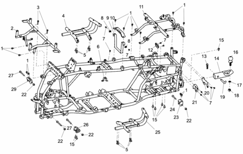 RAMMEKOMPONENTER LANG VERSJON AT5 ABS
