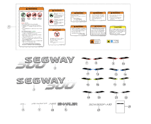 MERKER OG DEKALER AT5 ABS