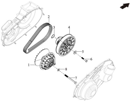 CVT Clutch (AT10 W ABS)