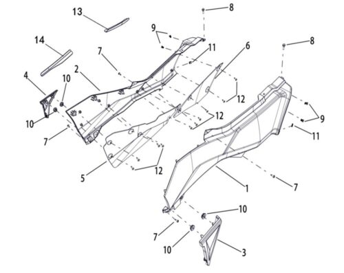 Sidepanelplate (Landforce 550)