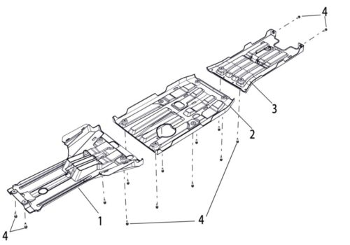 Understellsbeskyttelsesplate (Landforce 550)