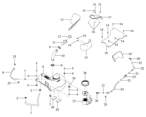 Drivstoffsystem (AT10 W ABS)