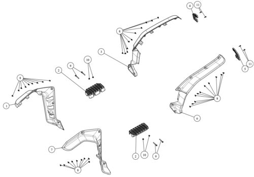 FENDERS AND FOOTREST