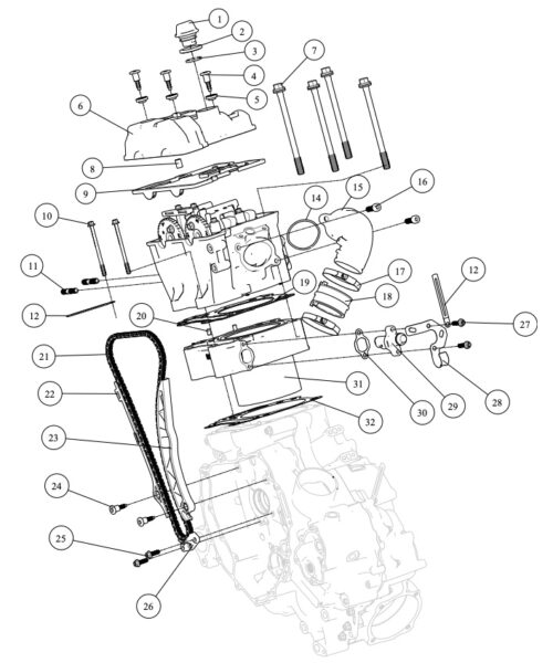 Sylinder og sylinderhode UT6 ABS 2025