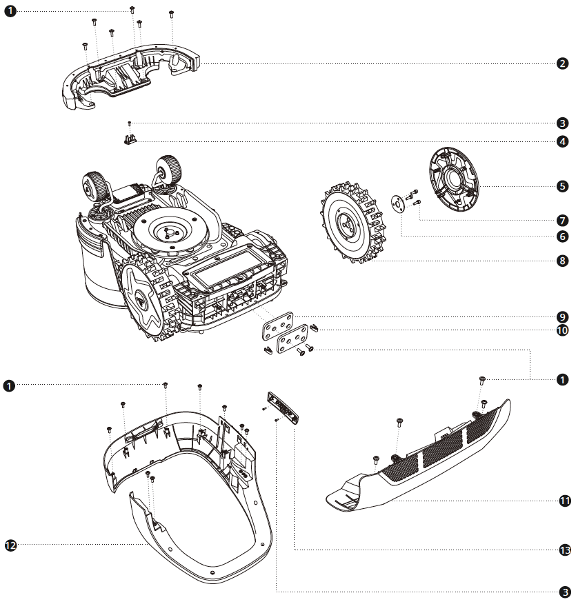 Decorative Cover Assembly 01 H2-SERIE