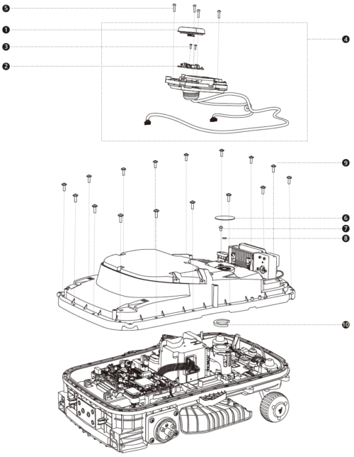 Upper Shell Assembly 01 H2-SERIE