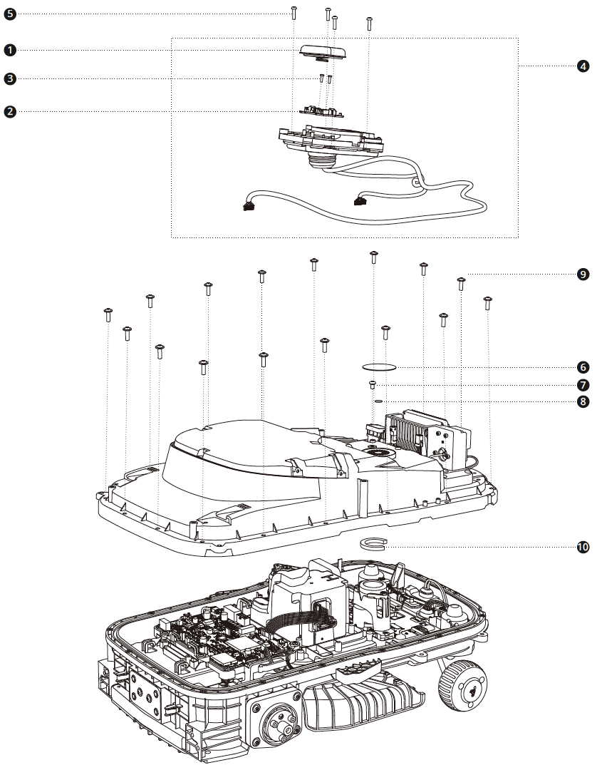 Upper Shell Assembly 01 H2-SERIE
