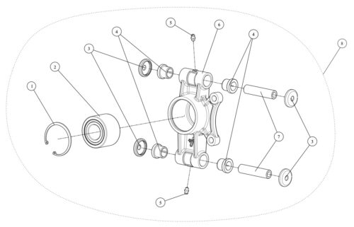 Hjullager V/B AT6 L 2022